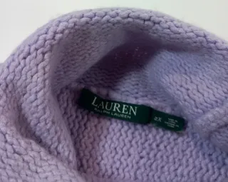 Jersey Ralph Lauren cuello alto morado