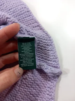 Jersey Ralph Lauren cuello alto morado