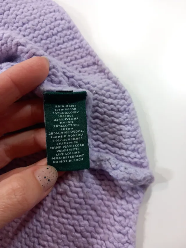 Jersey Ralph Lauren cuello alto morado