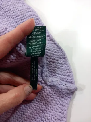 Jersey Ralph Lauren cuello alto morado