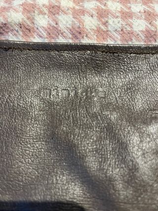 Mochila de piel y tela