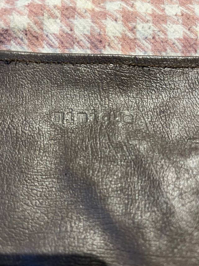 Mochila de piel y tela