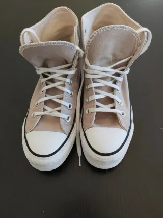 Converse All Star Beige/Blanco talla 36