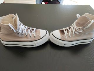Converse All Star Beige/Blanco talla 36