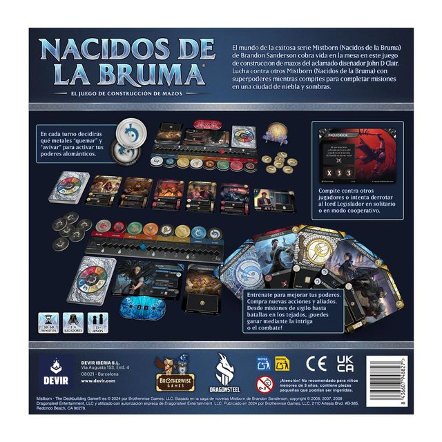 (OFERTA 15%) NACIDOS DE LA BRUMA (juego de mesa)