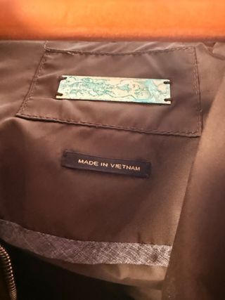 Cazadora acolchada marrón/verde