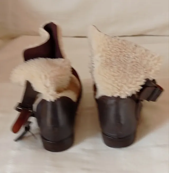 Botines Marrones y Beige Talla 39