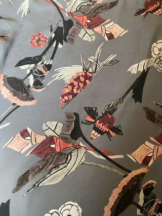 Blusa Kangra seta fantasia grigio