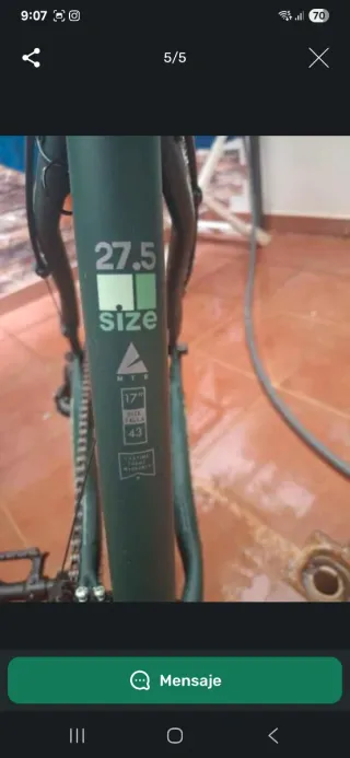 Bicicleta Montaña Verde