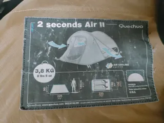 Tienda de campaña Quechua 2 segundos AIR