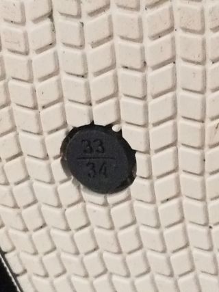 Botas de agua niñ@ azul y blancas, talla 33,34,