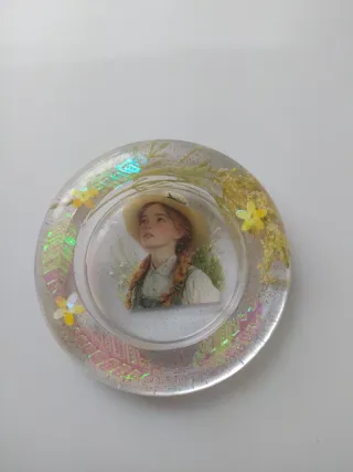 Portacandele in resina Ana Tejas Verdes