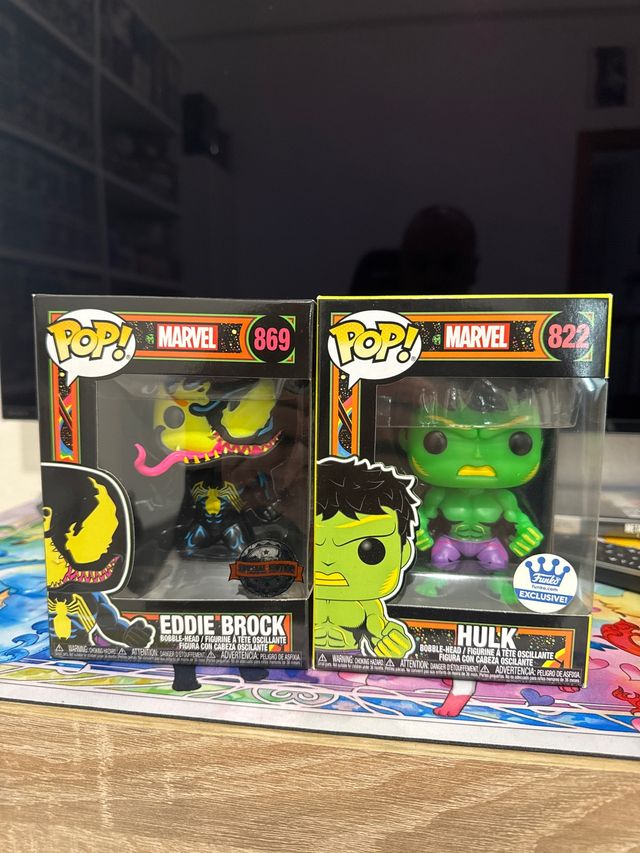 Funko Pop Marvel Eddie Brock & Hulk Black Light