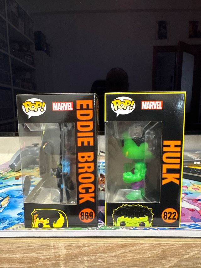 Funko Pop Marvel Eddie Brock & Hulk Black Light