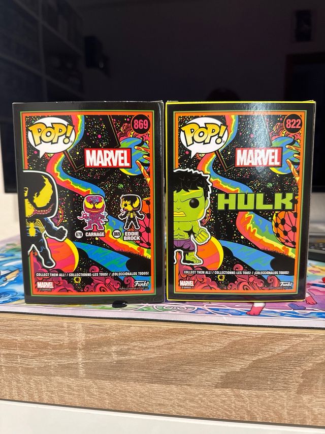 Funko Pop Marvel Eddie Brock & Hulk Black Light