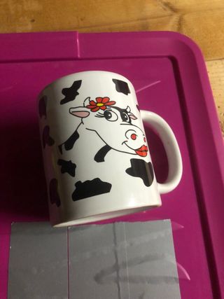 Tazza con disegno mucca