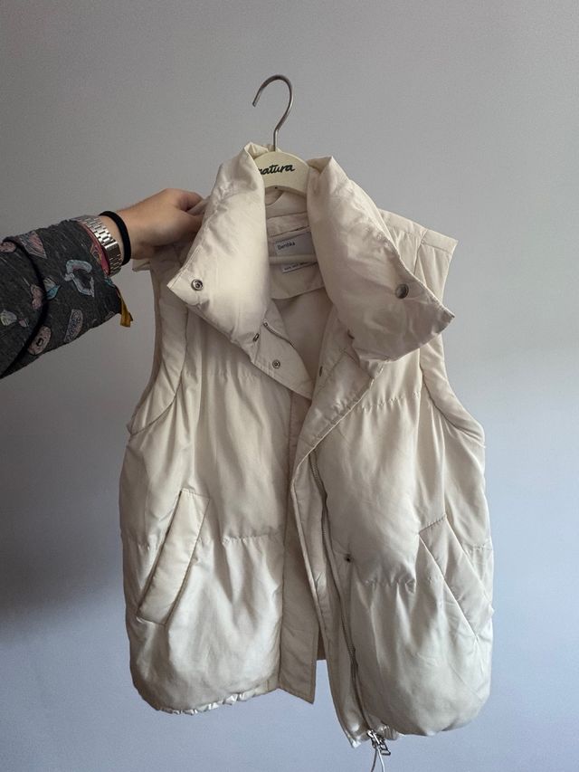Chaleco Bershka Beige Talla M