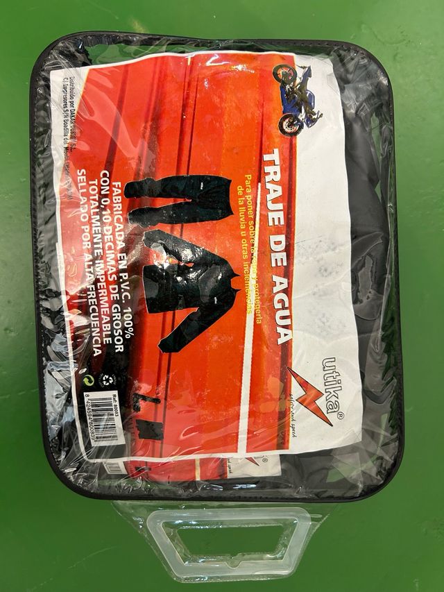 Traje de agua moto PVC 100% impermeable talla L