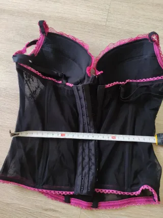 Corse vintage 95B negro y rosa