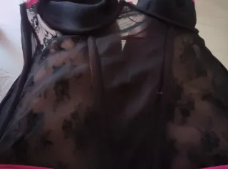 Corse vintage 95B negro y rosa