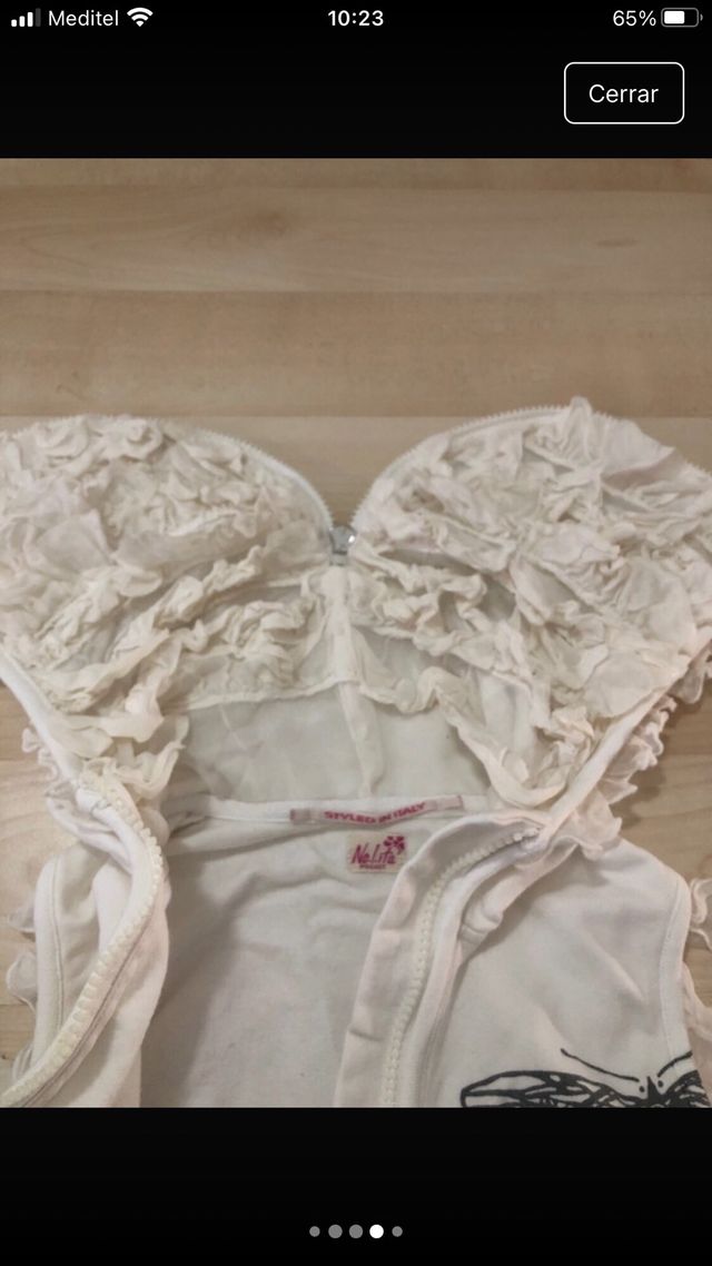 Felpa senza maniche per bambine 4 anni