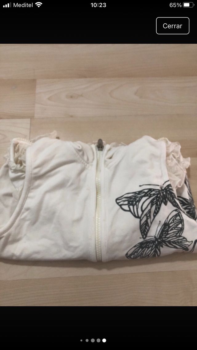 Felpa senza maniche per bambine 4 anni