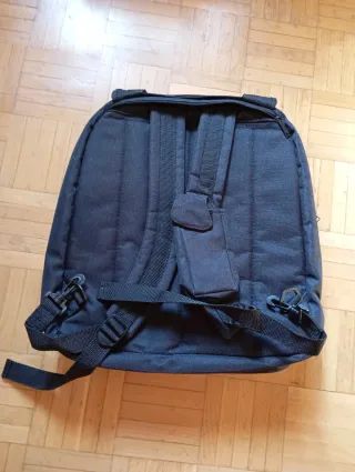 Mochila  Negra con propaganda