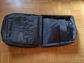 Mochila  Negra con propaganda