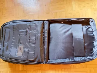 Mochila  Negra con propaganda