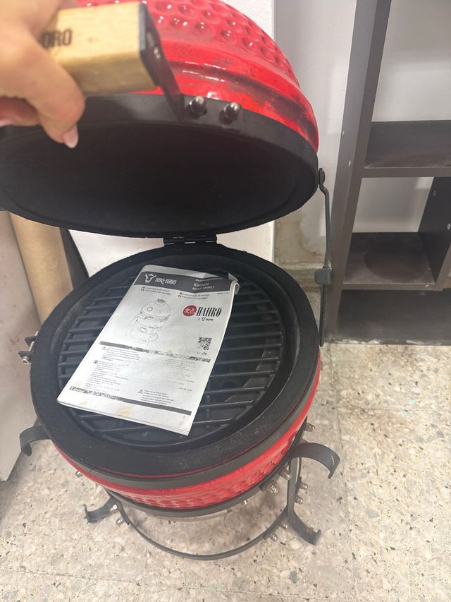Kamado BBQ Rojo Cerámica