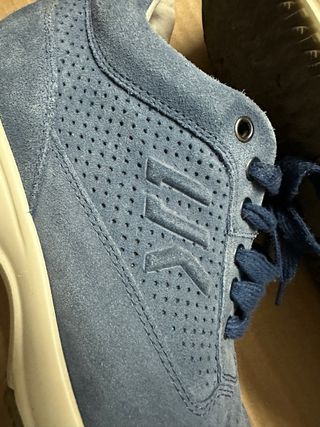 Scarpe Uomo Pelle Blu e Bianche