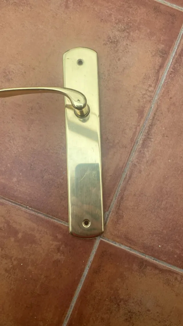 Picaporte de puerta dorado