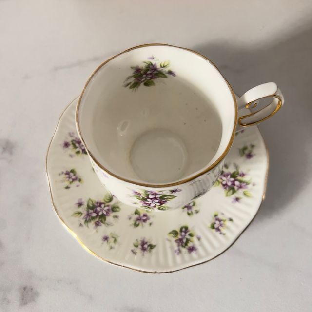 Conjunto Tazas Porcelana Queen’s Violet