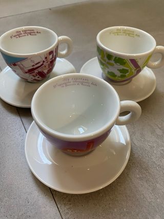 Set 3 Tazze Illy  cappuccino Biennale Venezia