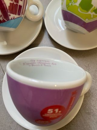 Set 3 Tazze Illy  cappuccino Biennale Venezia