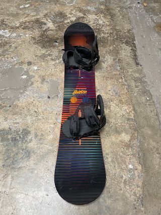 Tabla Snowboard Burton Clash y Fijaciones Custom