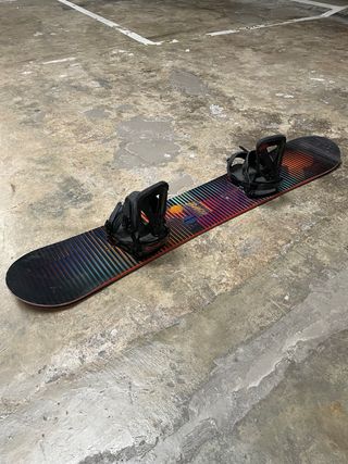 Tabla Snowboard Burton Clash y Fijaciones Custom