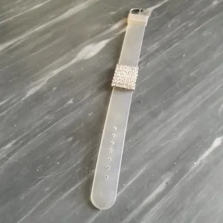 Bracciale in gomma con strass