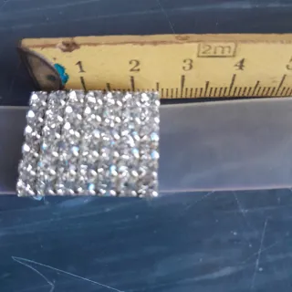 Bracciale in gomma con strass