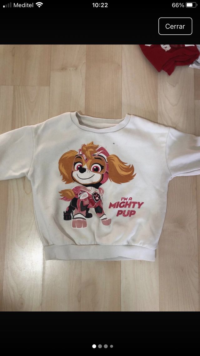 Felpa da bambina Paw Patrol taglia 4-5