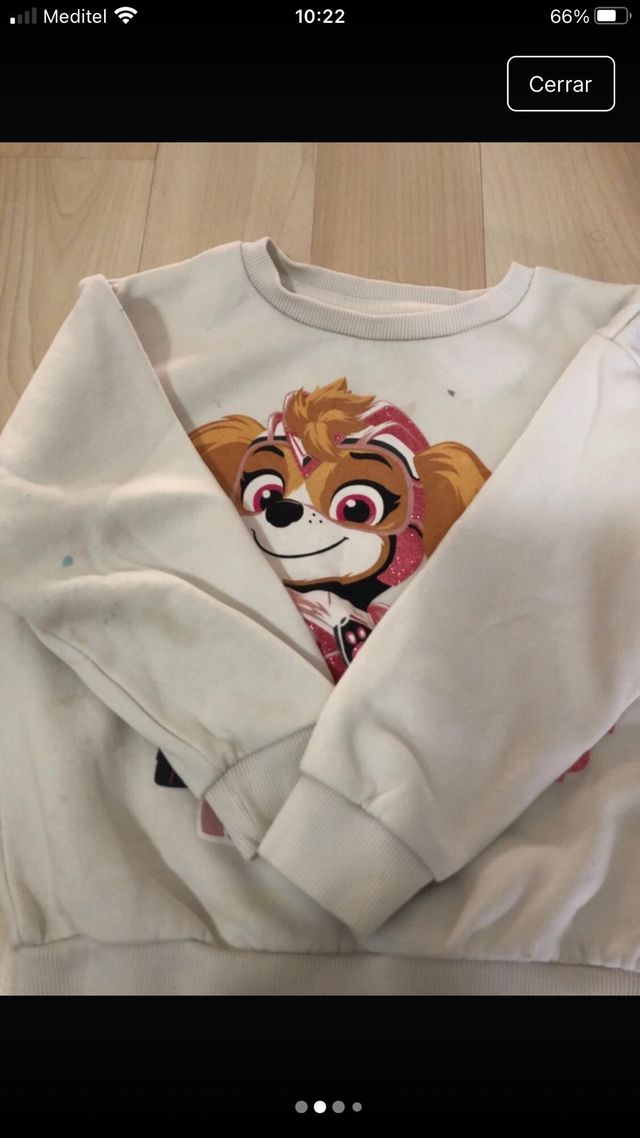 Felpa da bambina Paw Patrol taglia 4-5