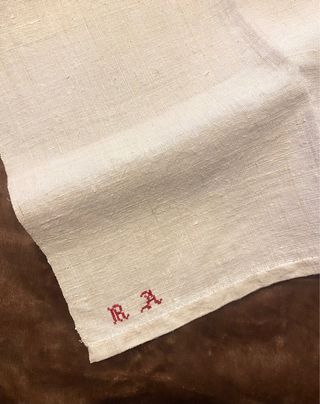 Asciugamano bagno vintage primi '900