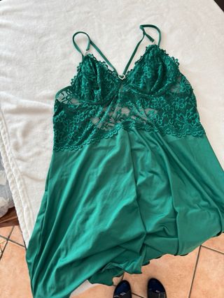 bebè dol in pizzo verde smeraldo