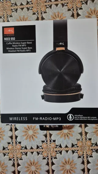 Cuffie Wireless NOEO 950 FM Radio MP3
