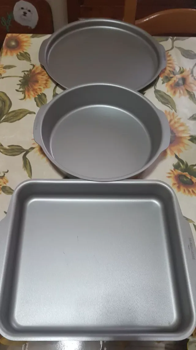 3 Teglie in Alluminio Riciclato
