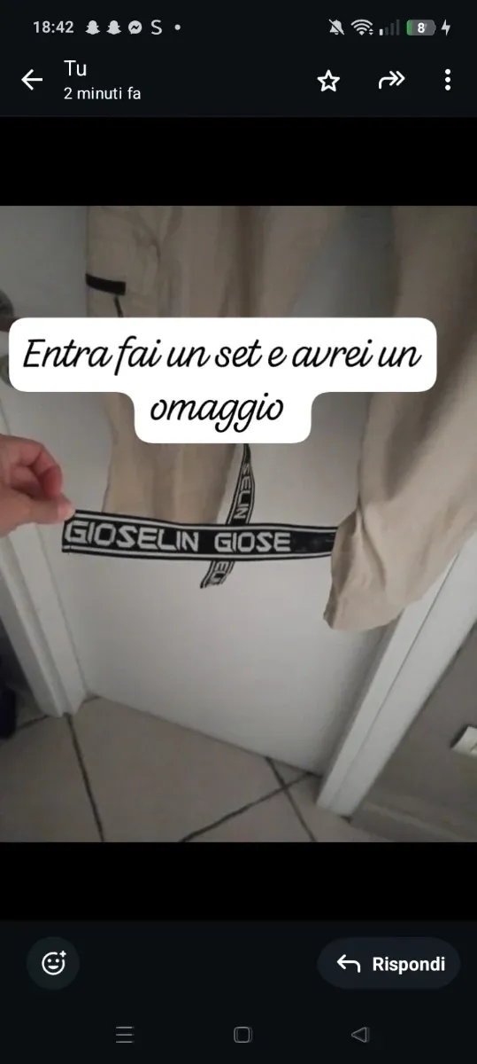 Pantaloni tuta Gioselin beige nuovi