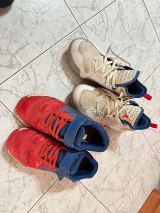 Zapatos Jordan Beige y Blanco decatlón 38-39 talla