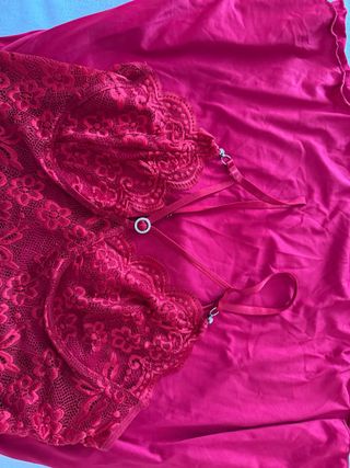 Bebè dol rosso pizzo