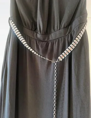 Mono largo negro Mango