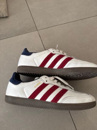 Adidas Samba Bianche Rosse Uomo Tg.